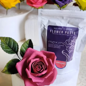 Sugarin Maxima Flower Paste - Burgundy 100gm