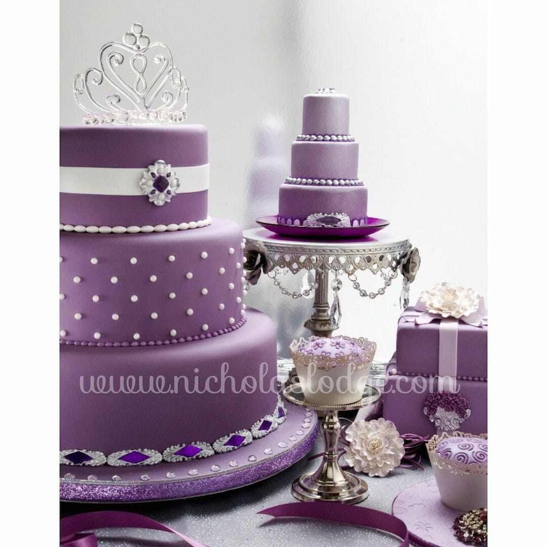 Amethyst Fondant Cakes
