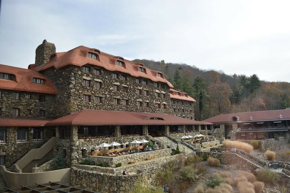 The Omni Grove Park Inn. Home of the National Gingerbread House Competition.