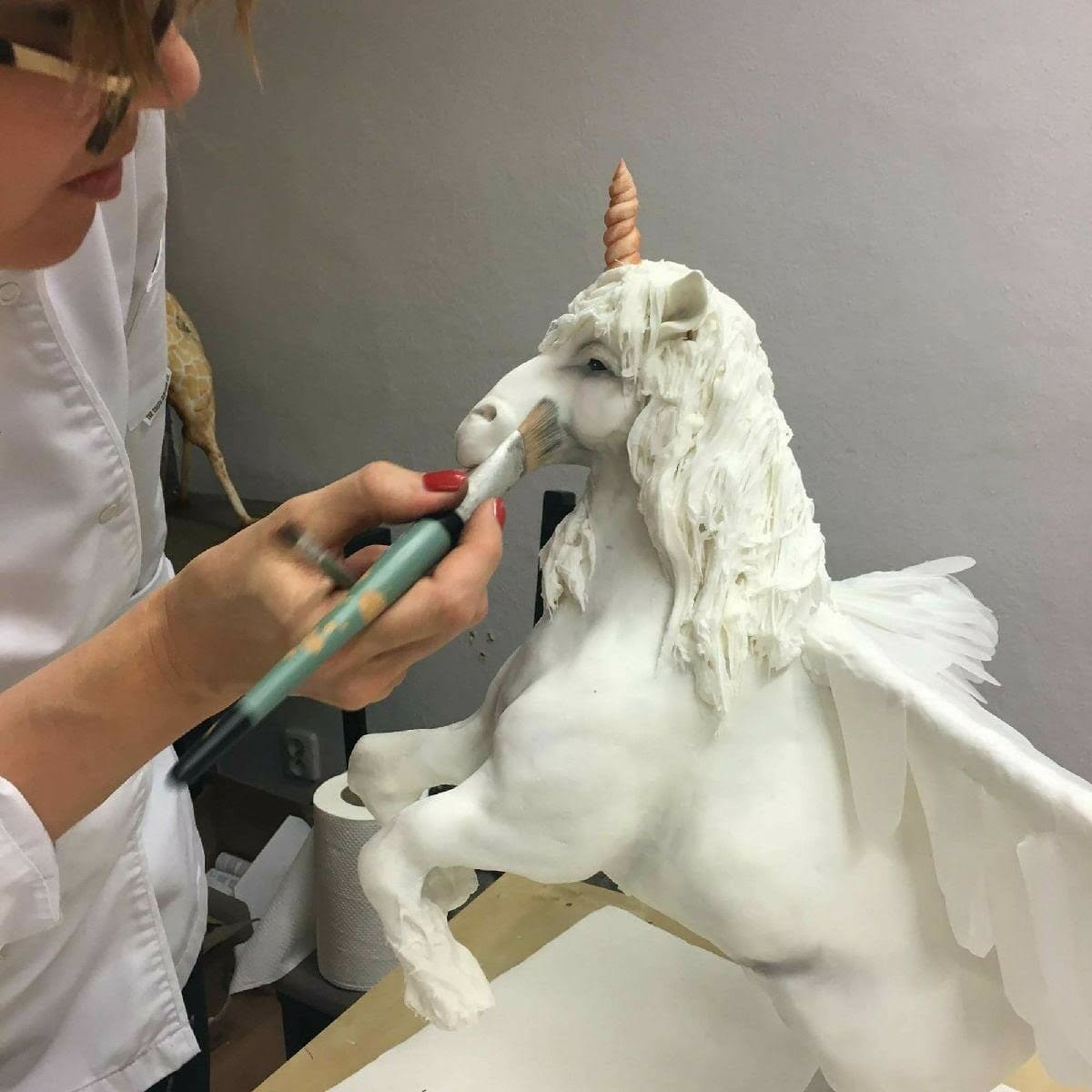 Chef Dot putting the final touches on Pegasus